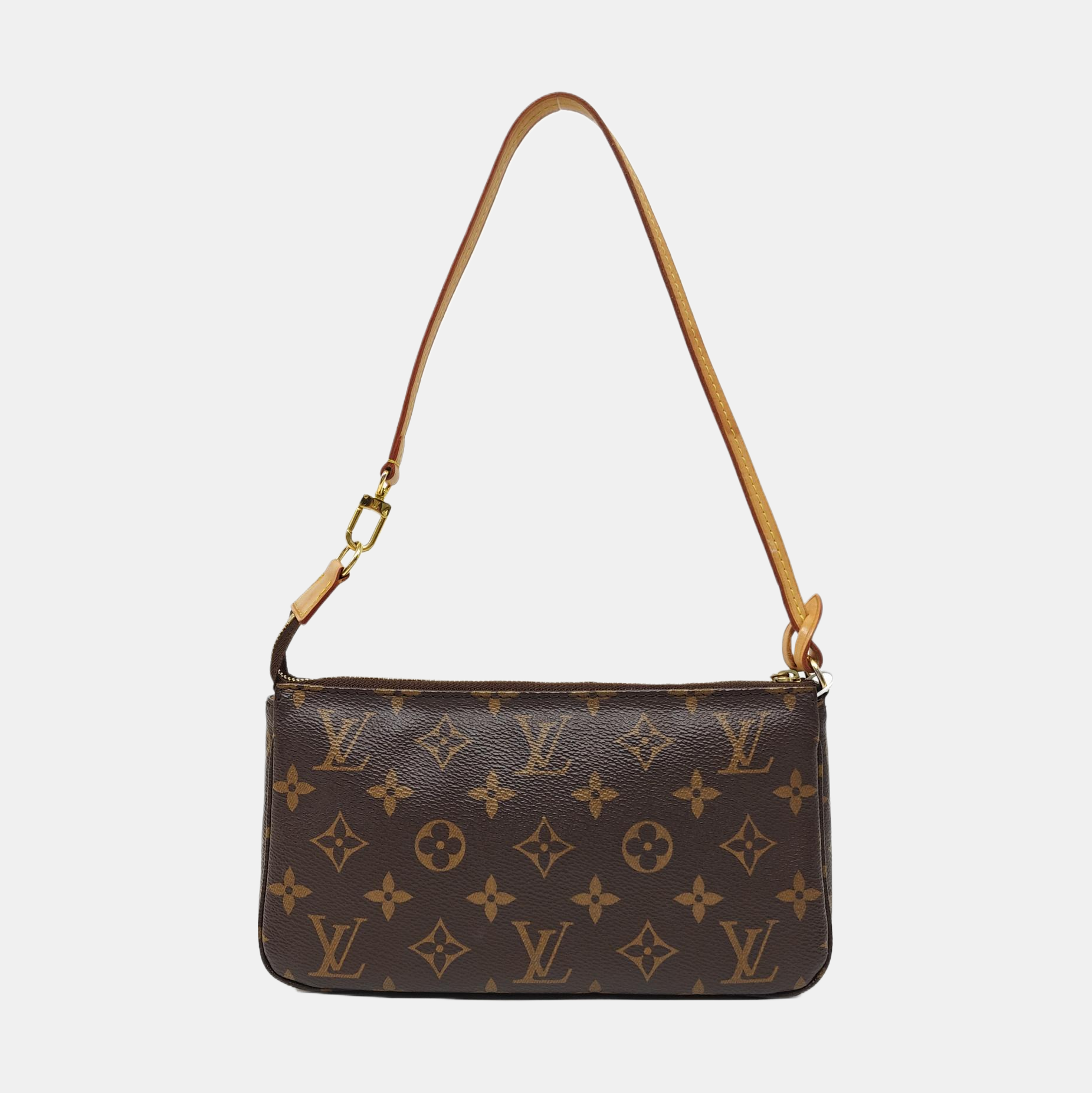 ACCESSOIRES GM Monogram Coated Canvas Brown