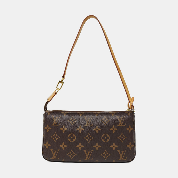 ACCESSOIRES GM Monogram Coated Canvas Brown