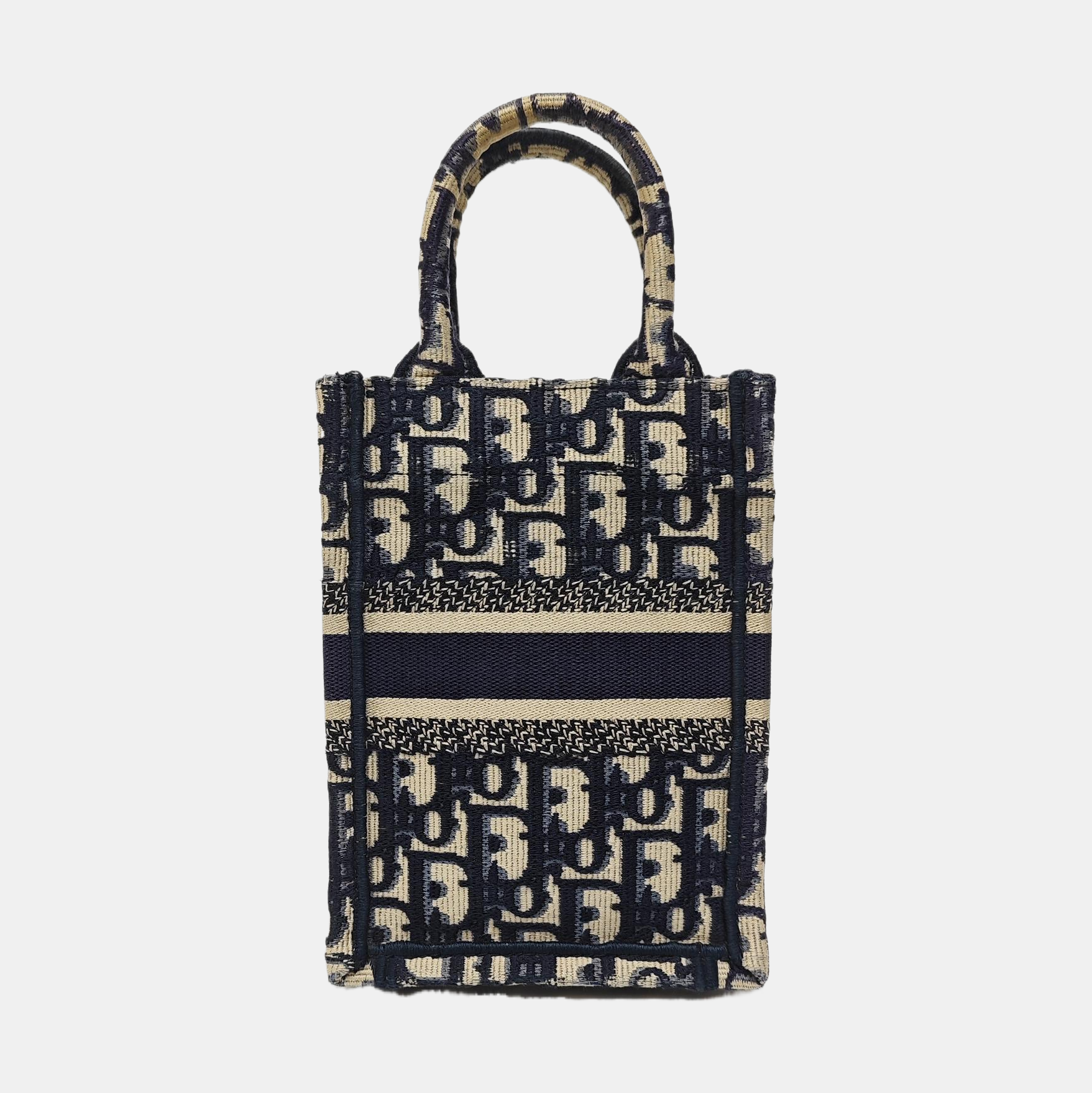 Book Tote Oblique Fabric Beige