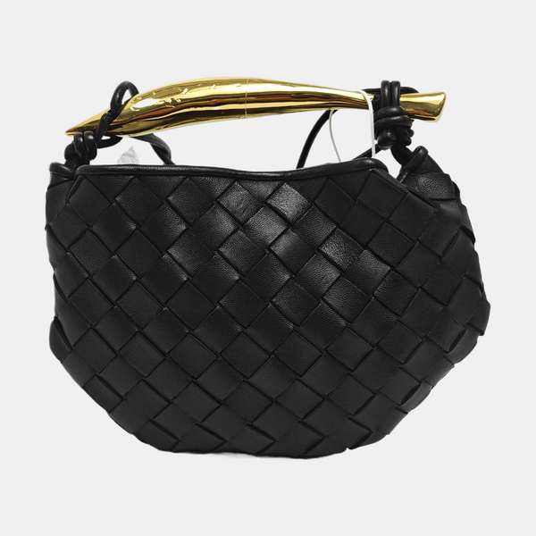 Intrecciato Lambskin Black