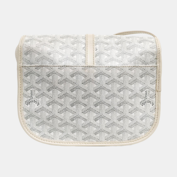 Authenticated pre-owned  Belvedere Coated Canvas White - Shoulder Bag at Looply
