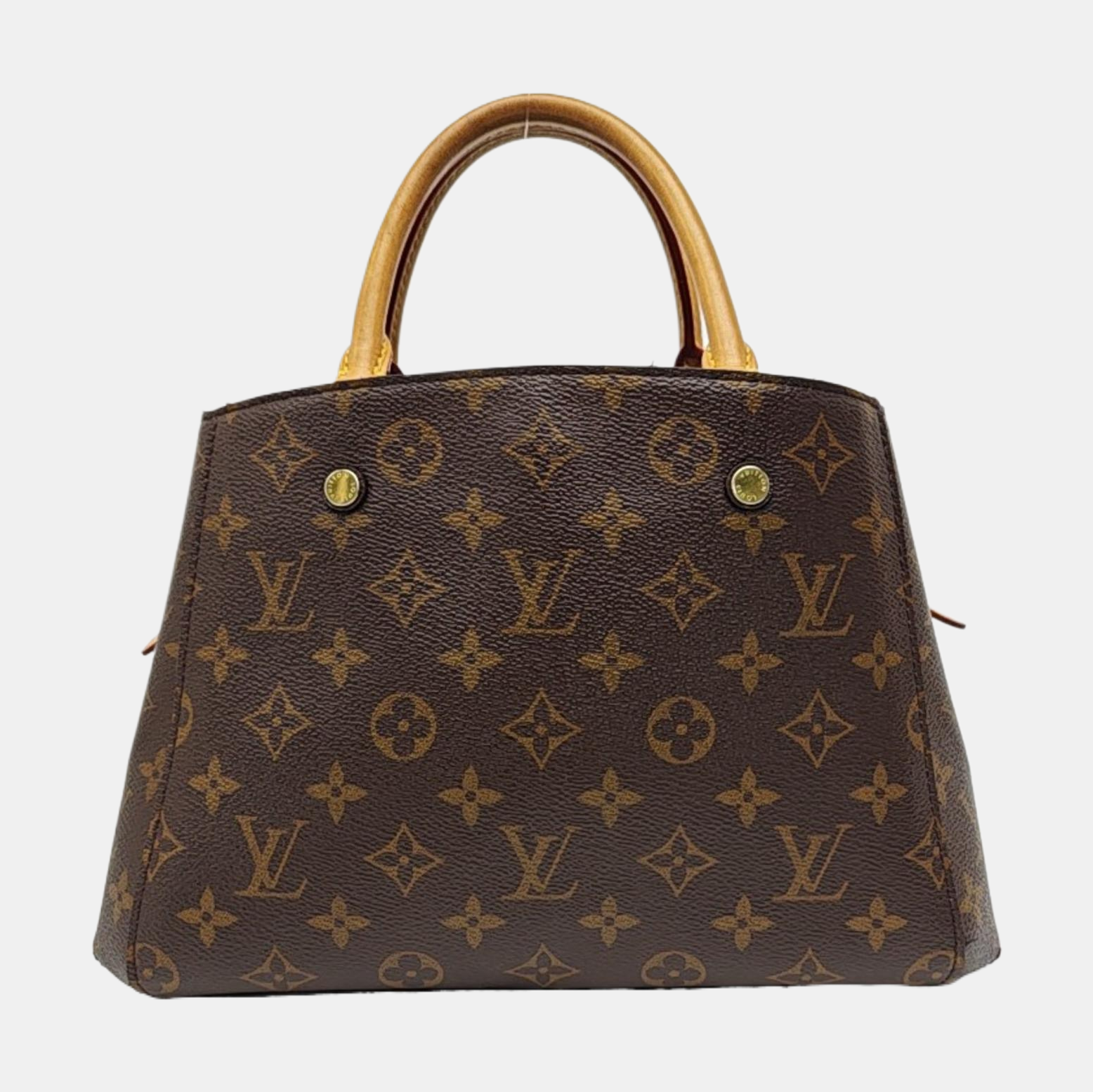MONTAIGNE Monogram Coated Canvas Brown