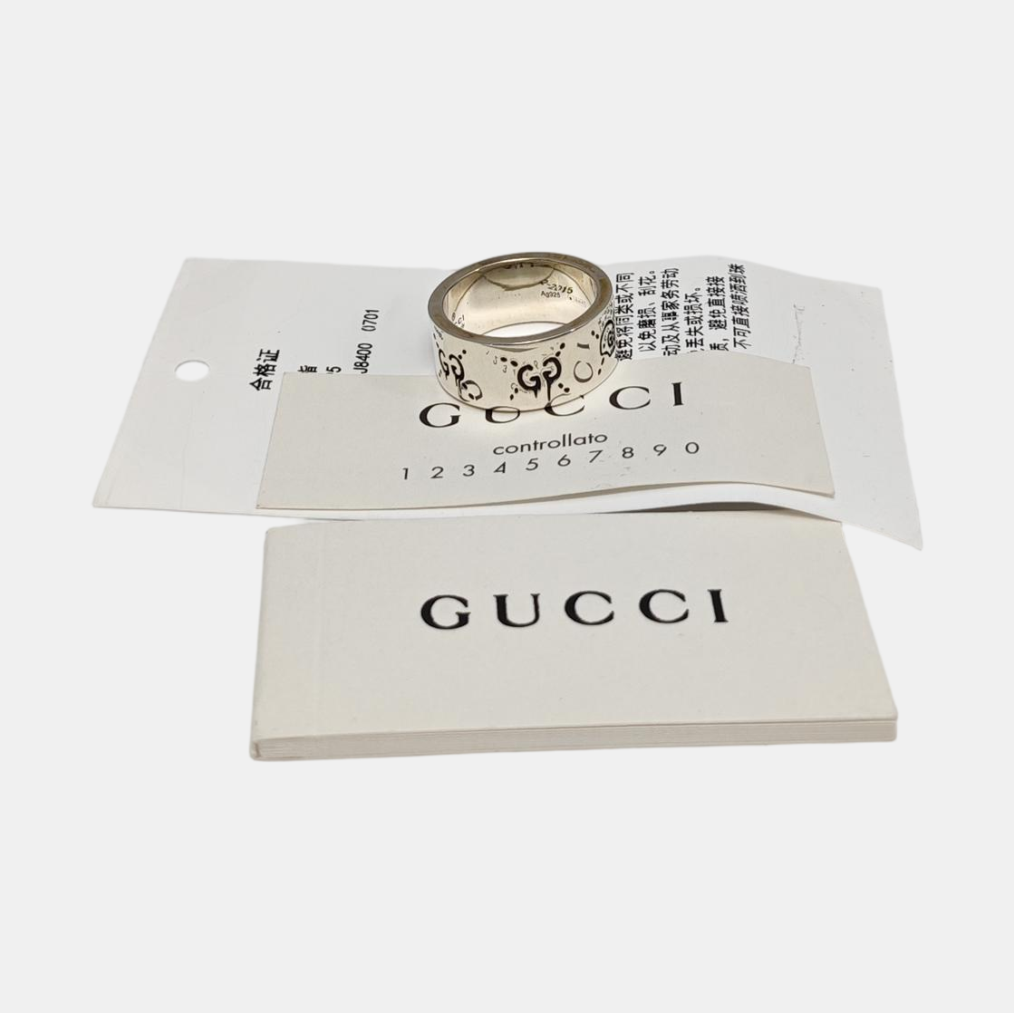 Ghost 925 Sterling Silver Ring EU 55