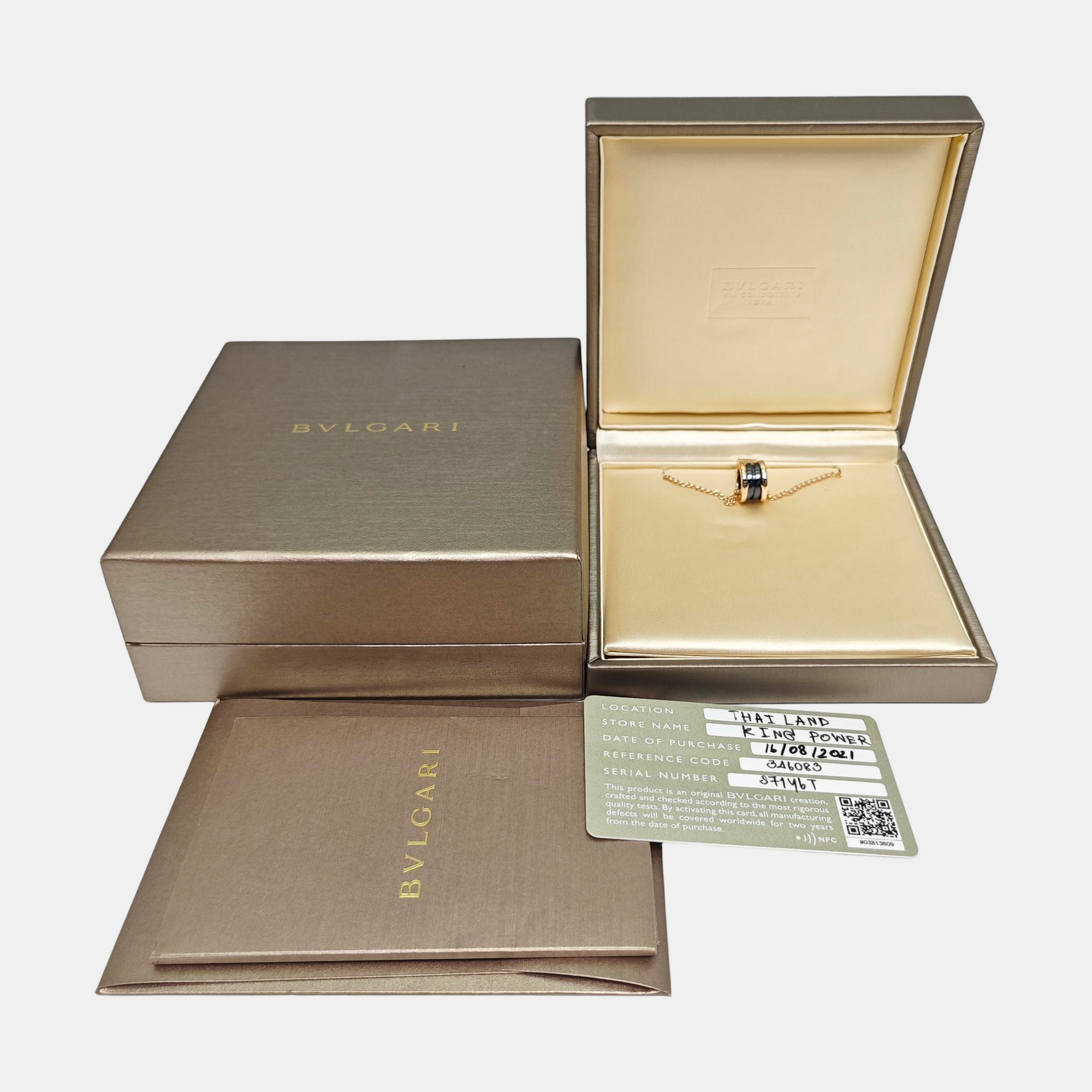 B.ZERO1 18k Rose Gold Necklace