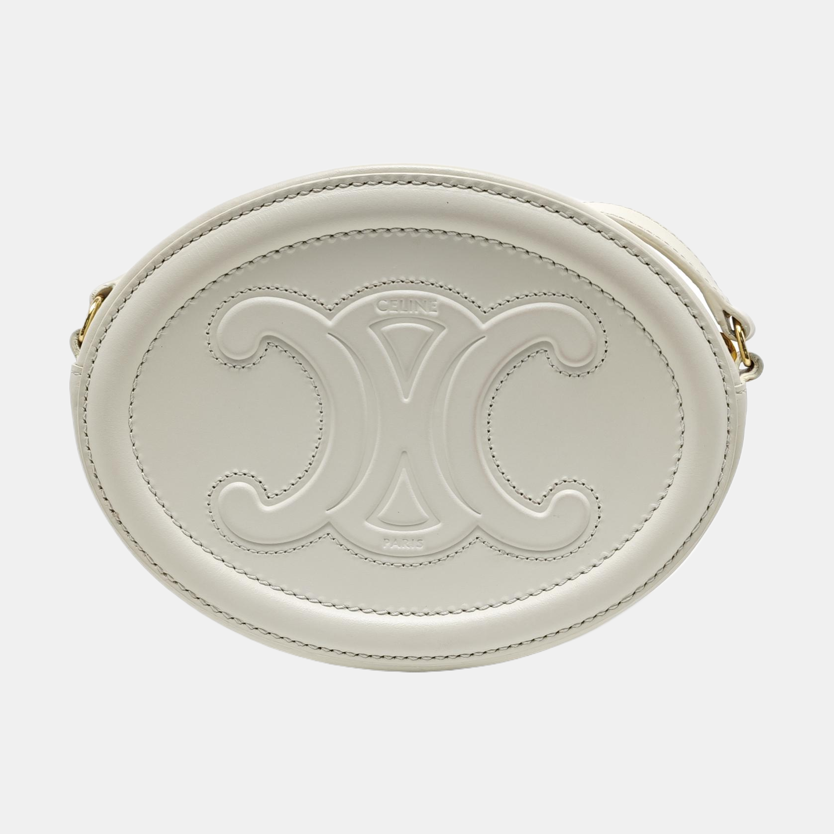 TRIOMPHE Mini Calfskin White