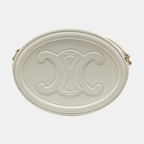 TRIOMPHE Mini Calfskin White