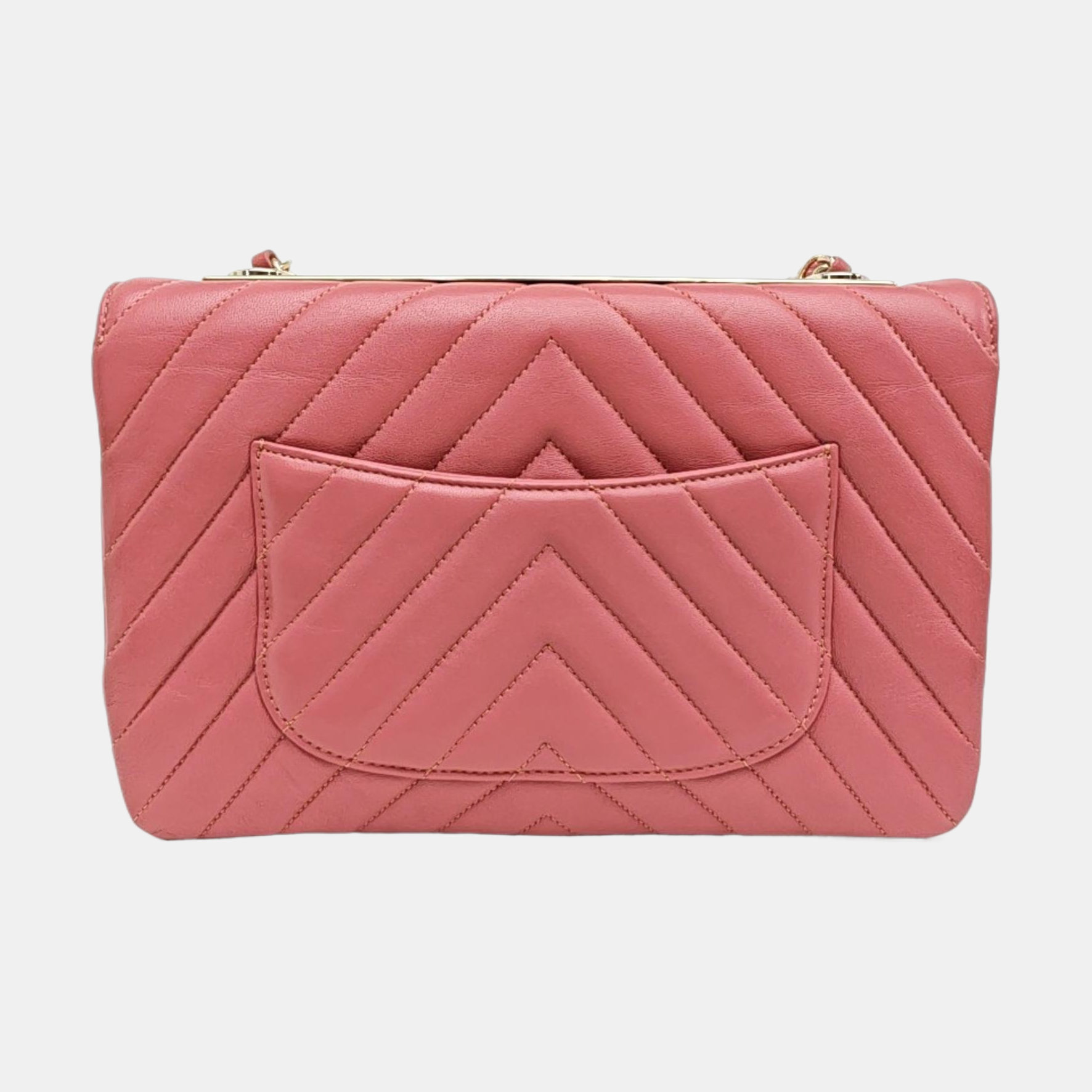 TRENDY CC Chevron Lambskin Pink