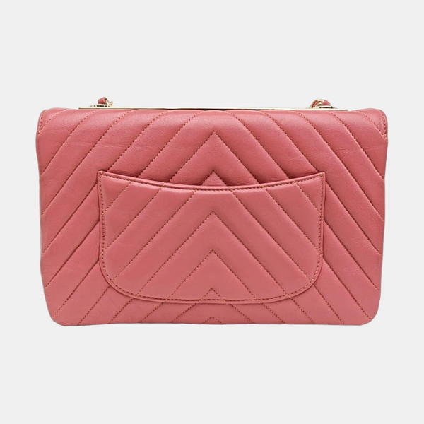 TRENDY CC Chevron Lambskin Pink