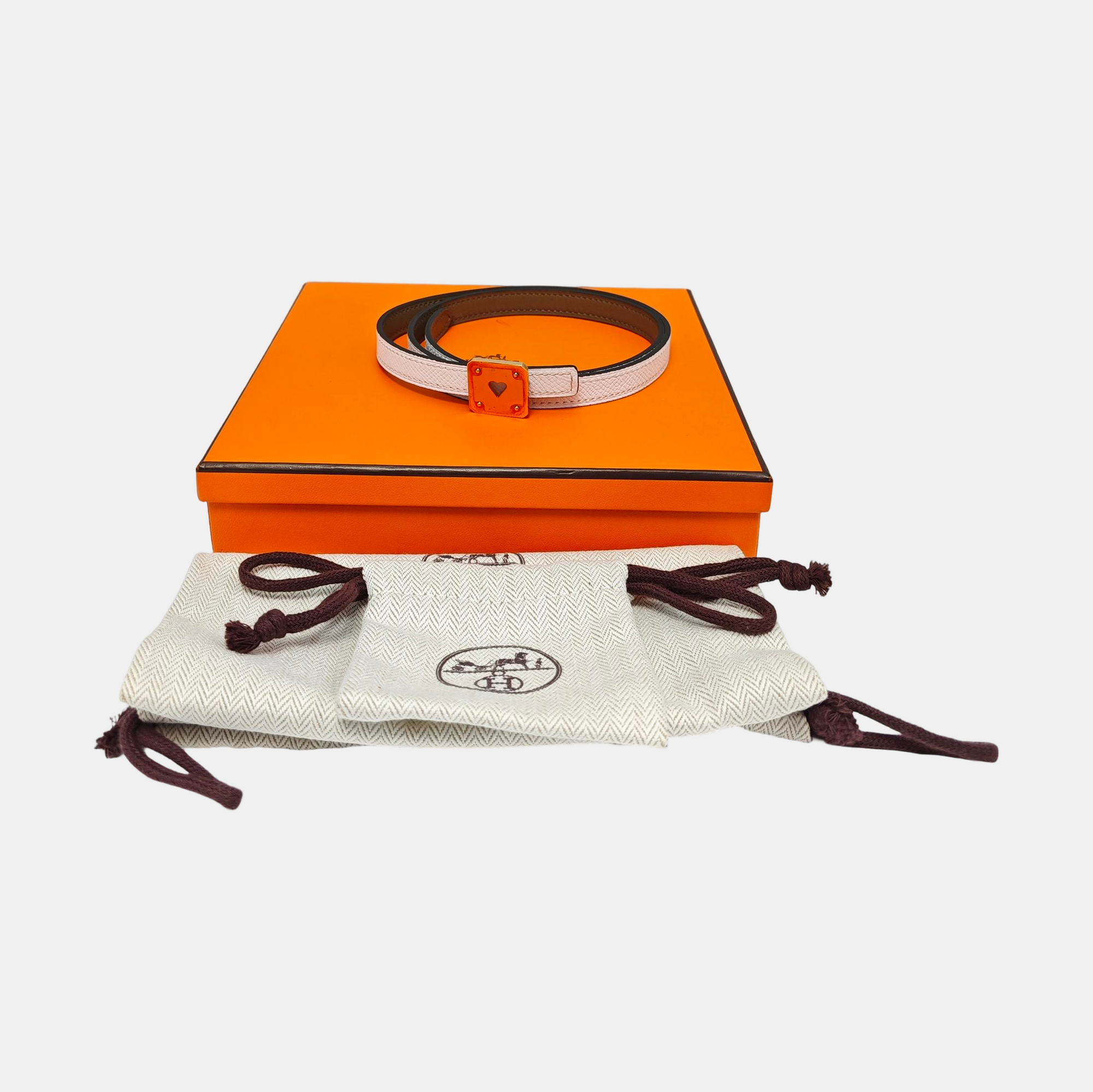 Leather Belt White