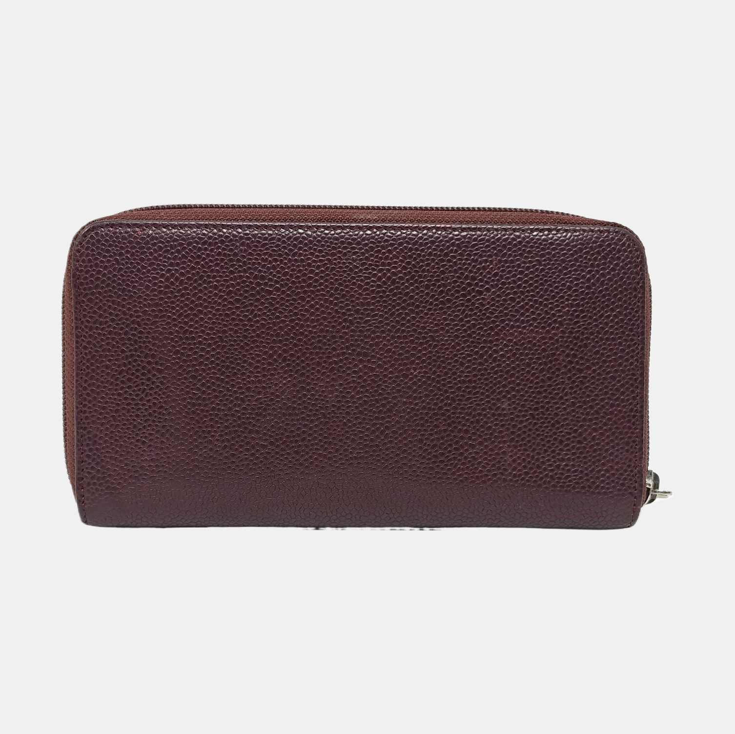 Grained Calfskin Wallet Red