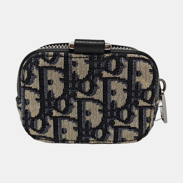 Oblique Canvas Shoulder Bag Blue