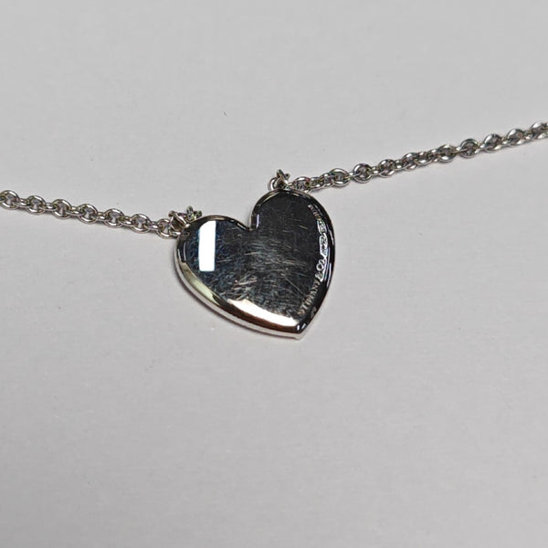 Tiffany Cobblestone 18k White Gold Silver Necklace