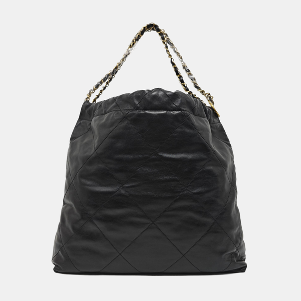 CHANEL 22 Medium Quilted Calfskin Black