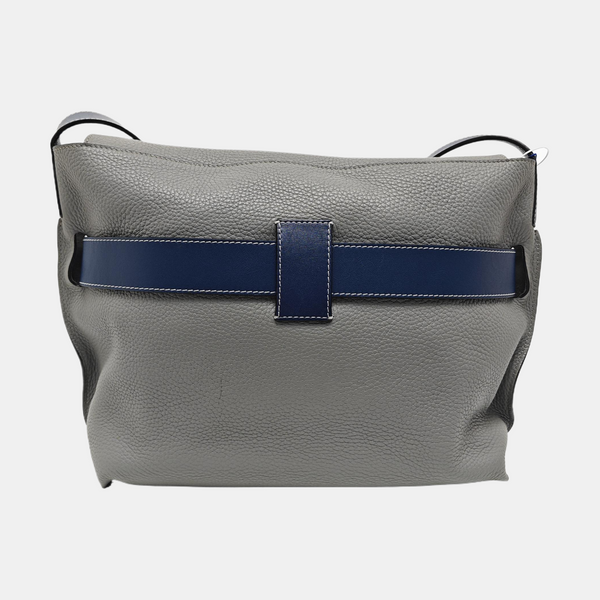 Calfskin Shoulder Bag Gray