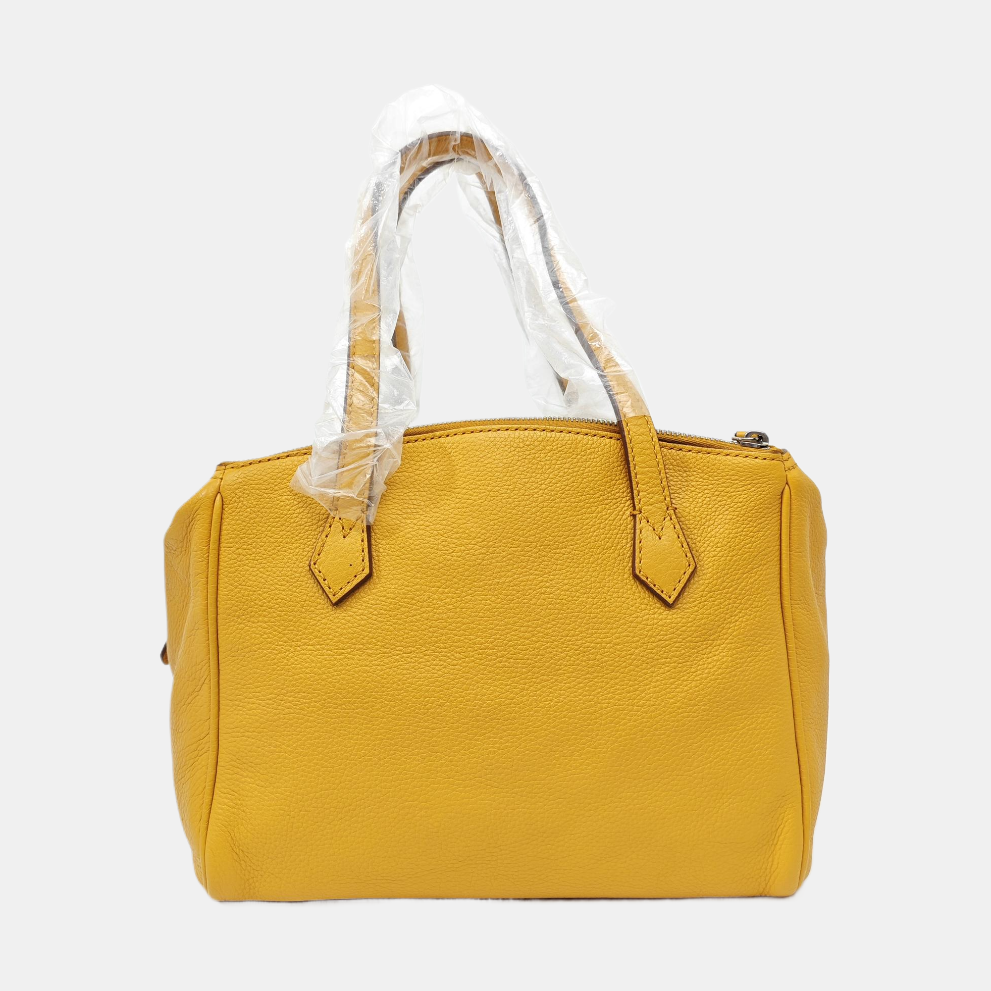 Calfskin Tote Bag Yellow