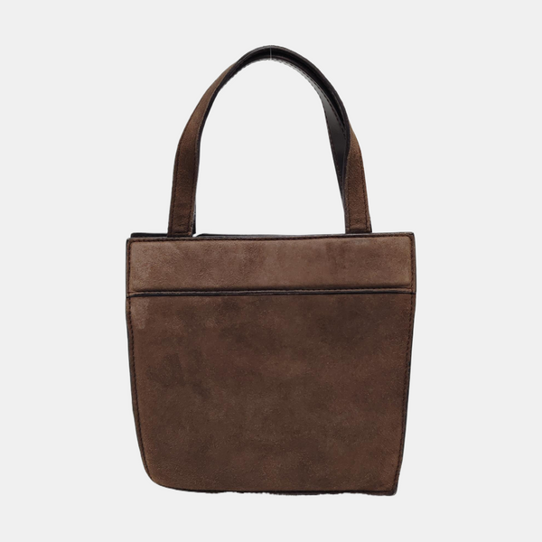 Suede Tote Bag Brown