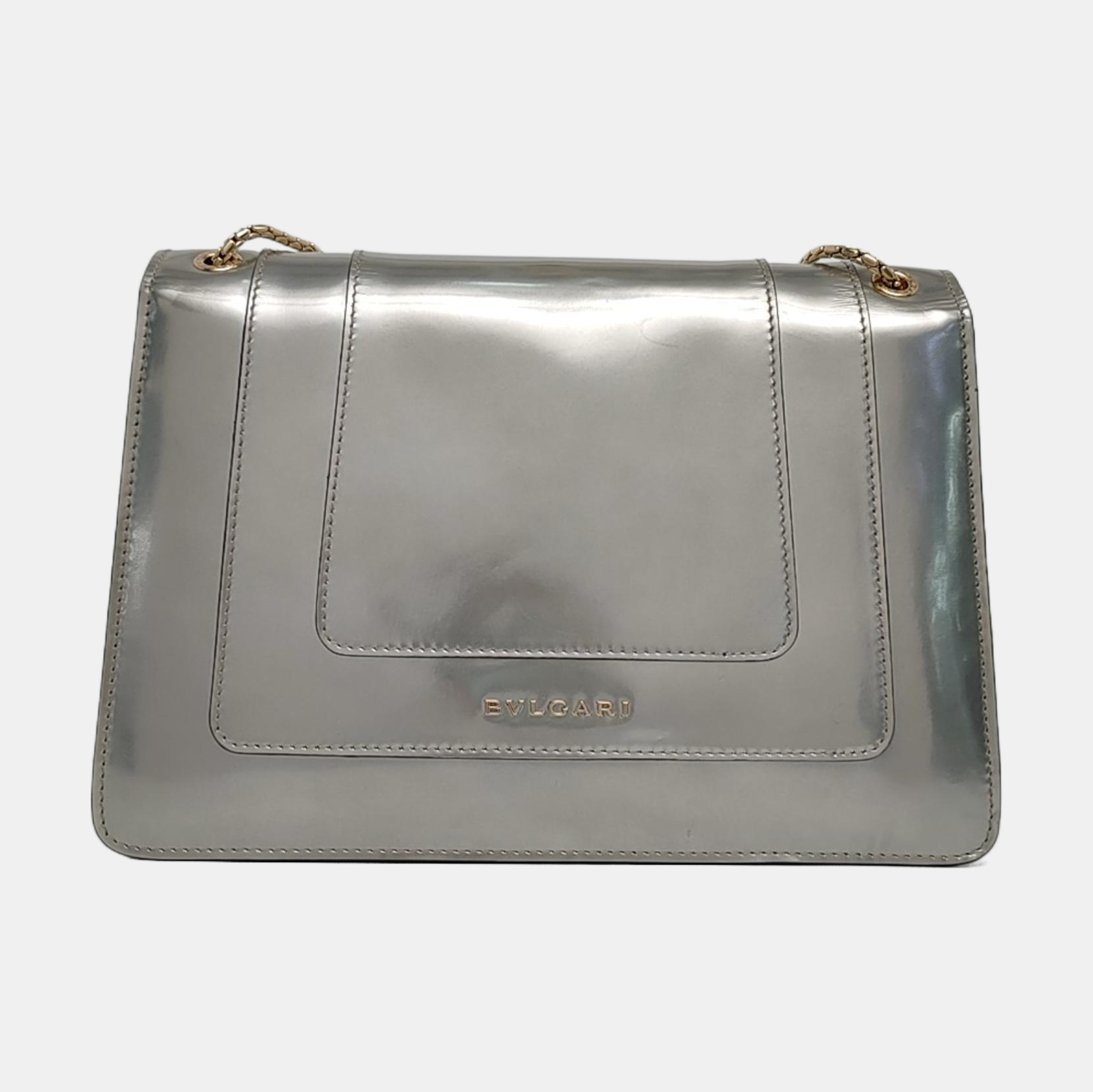 SERPENTI FOREVER Medium Calfskin Silver