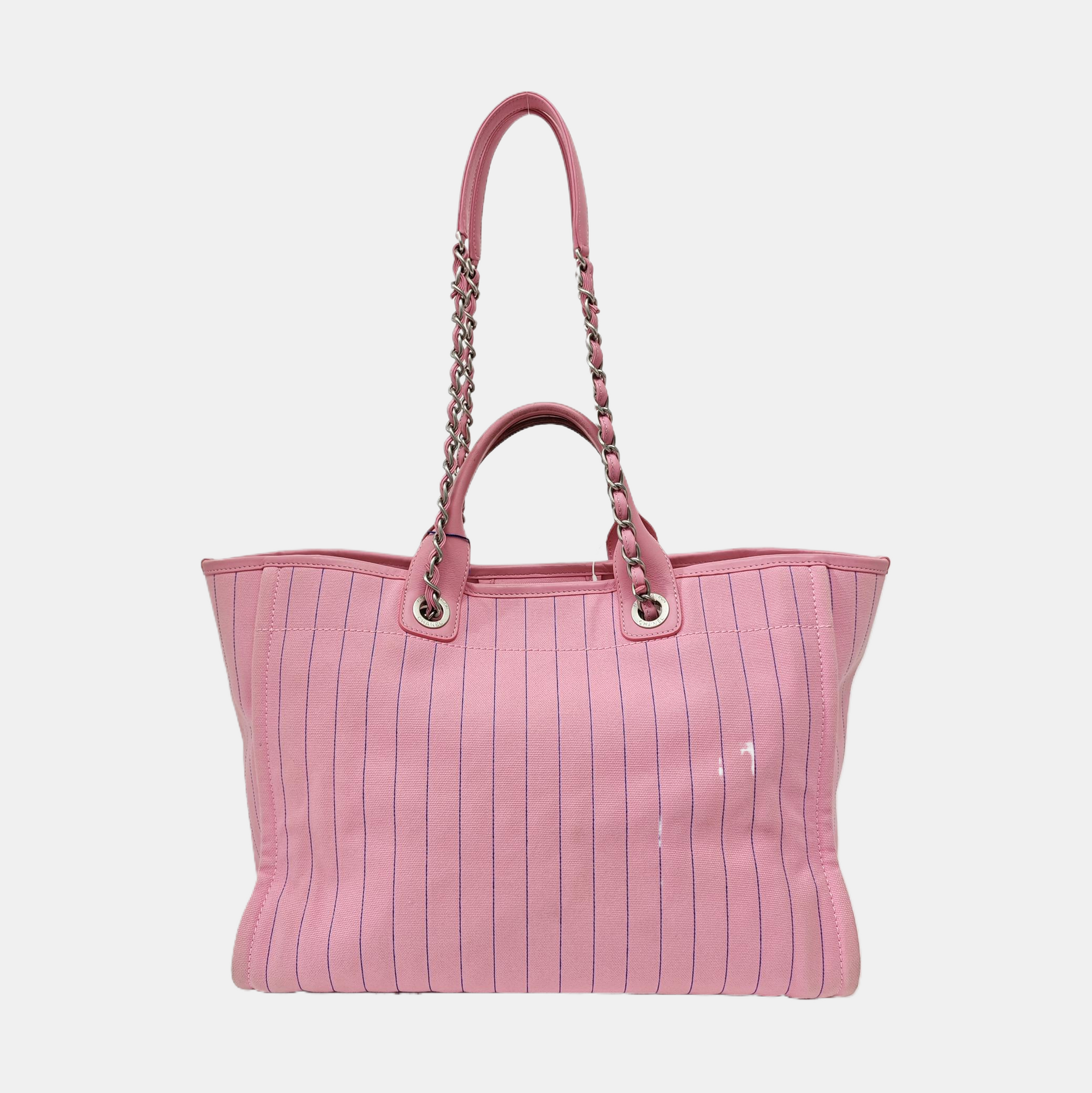 DEAUVILLE Large Quilted Canvas Pink