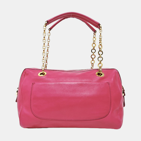 Calfskin Shoulder Bag Red