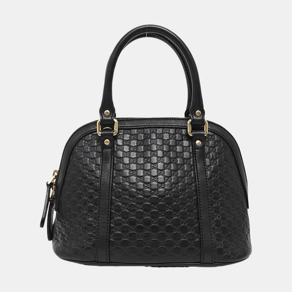 Microguccissima Monogram Calfskin Black