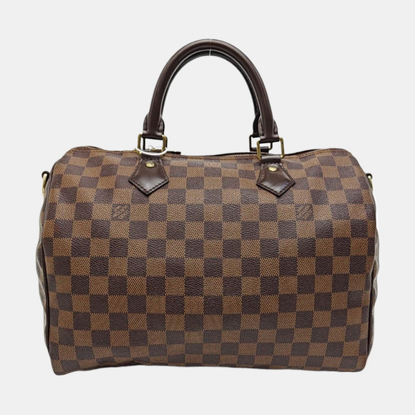 SPEEDY 30 Damier Ebene Coated Canvas Brown