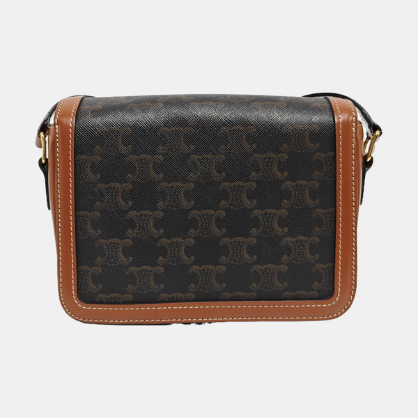 TRIOMPHE Small Coated Canvas Brown