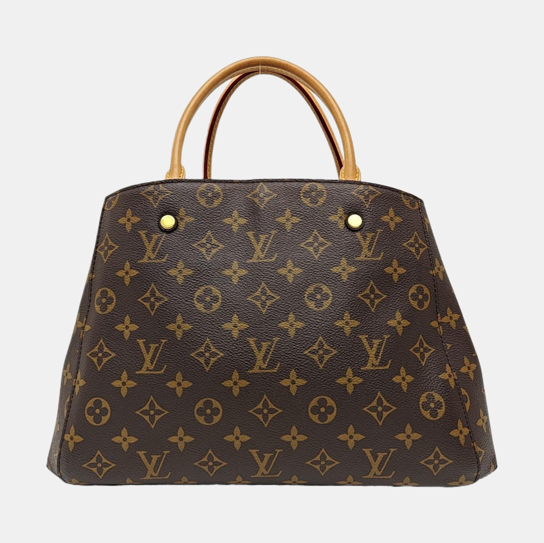 MONTAIGNE Monogram Coated Canvas Brown