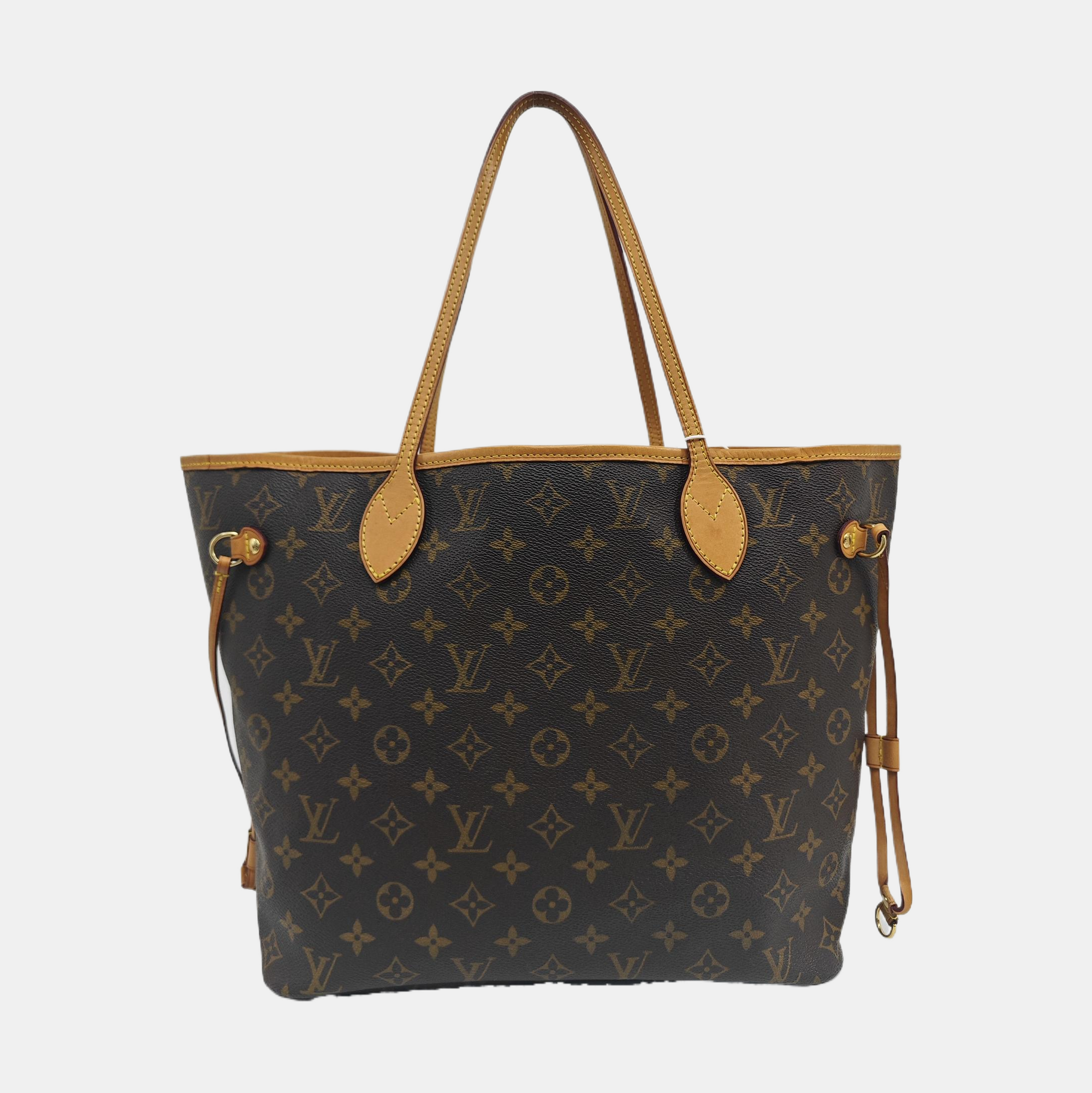NEVERFULL MM Monogram Coated Canvas Brown