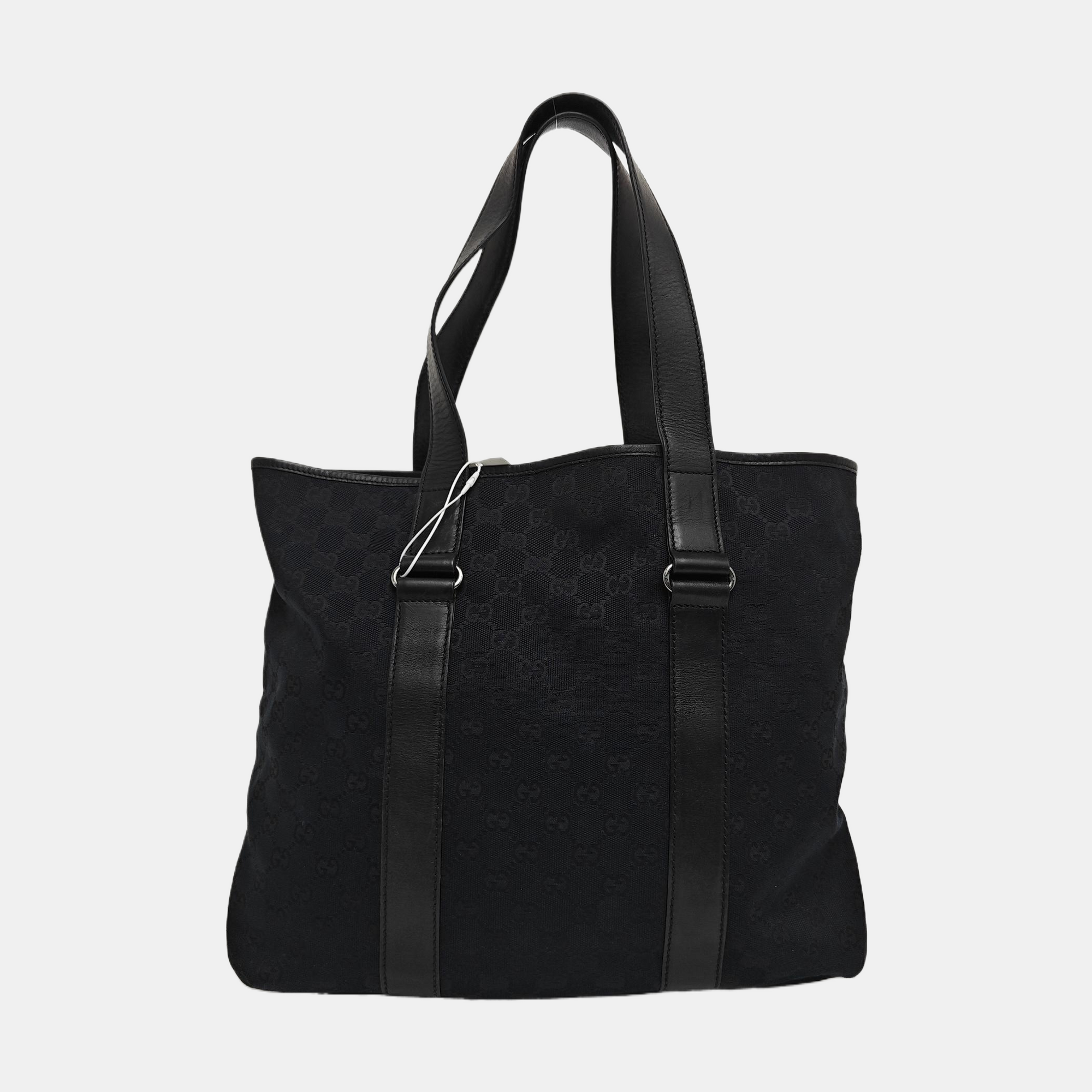 Monogram Canvas Top Handle Bag Black