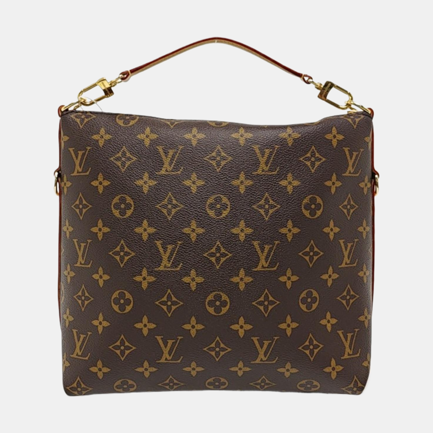 Monogram Coated Canvas Shoulder Bag Brown