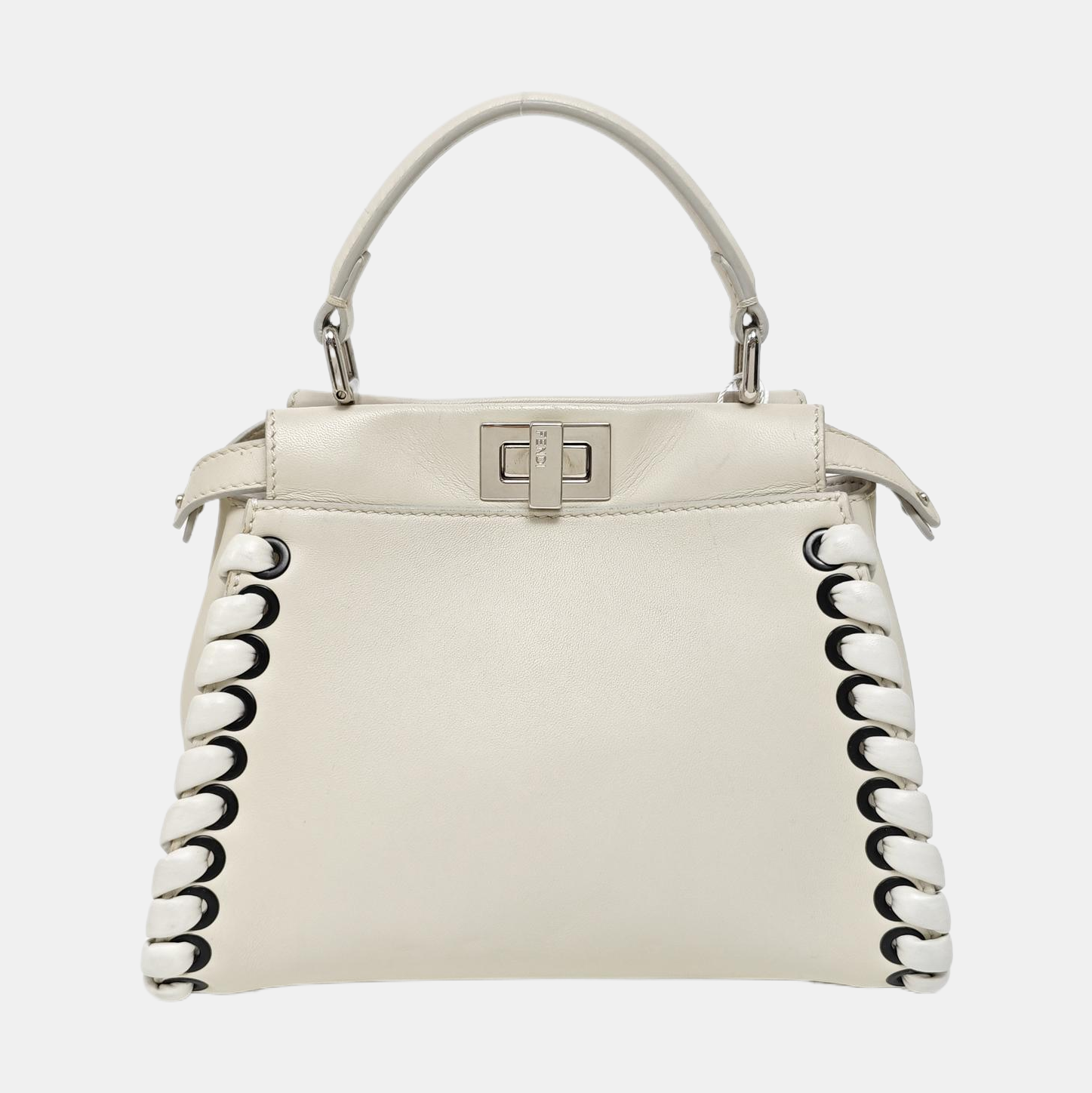 Peekaboo Mini Calfskin White