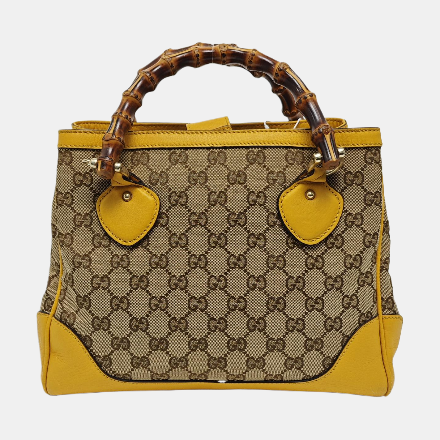Monogram Canvas Tote Bag Beige