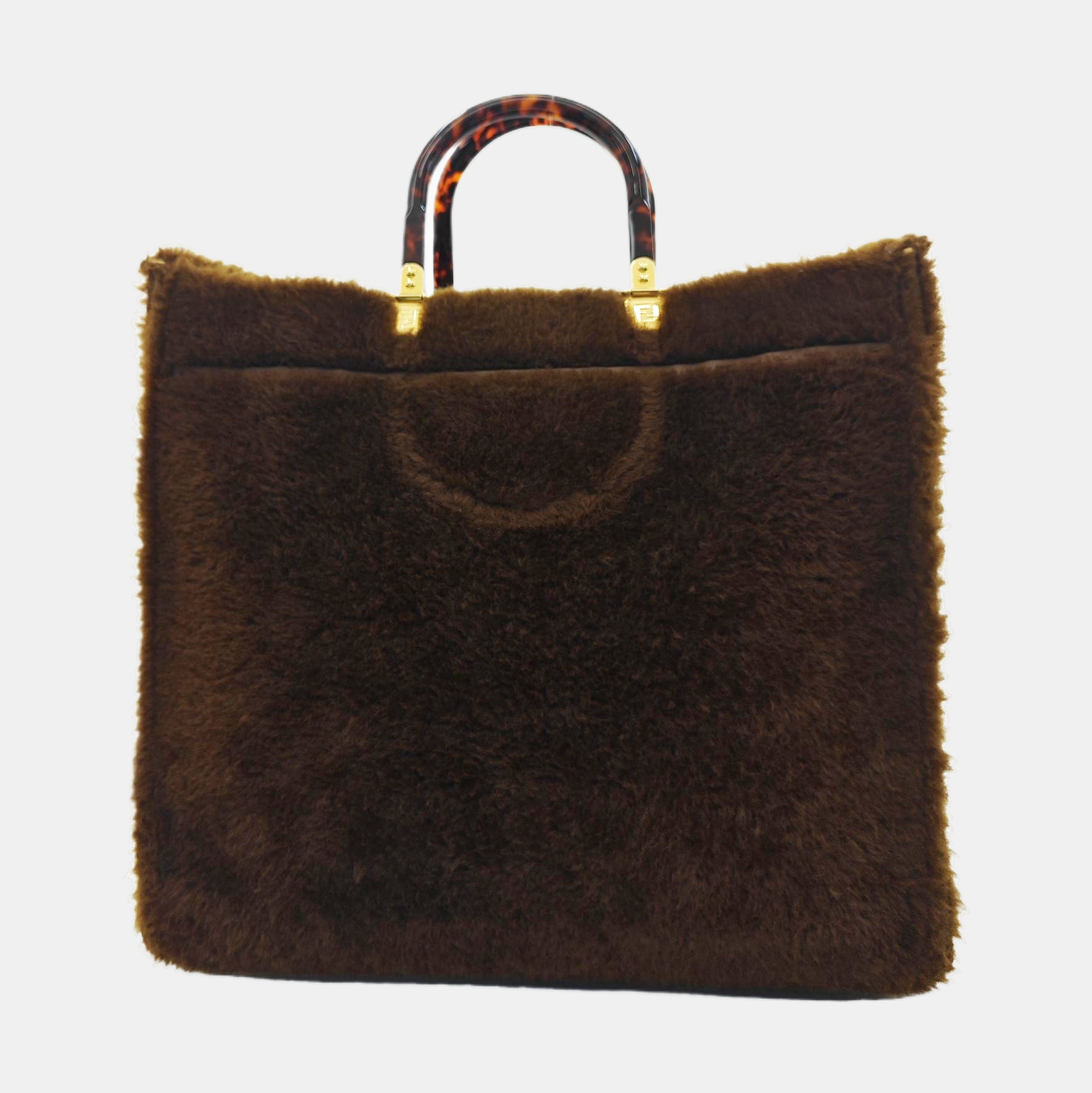 Suede Shoulder Bag Brown
