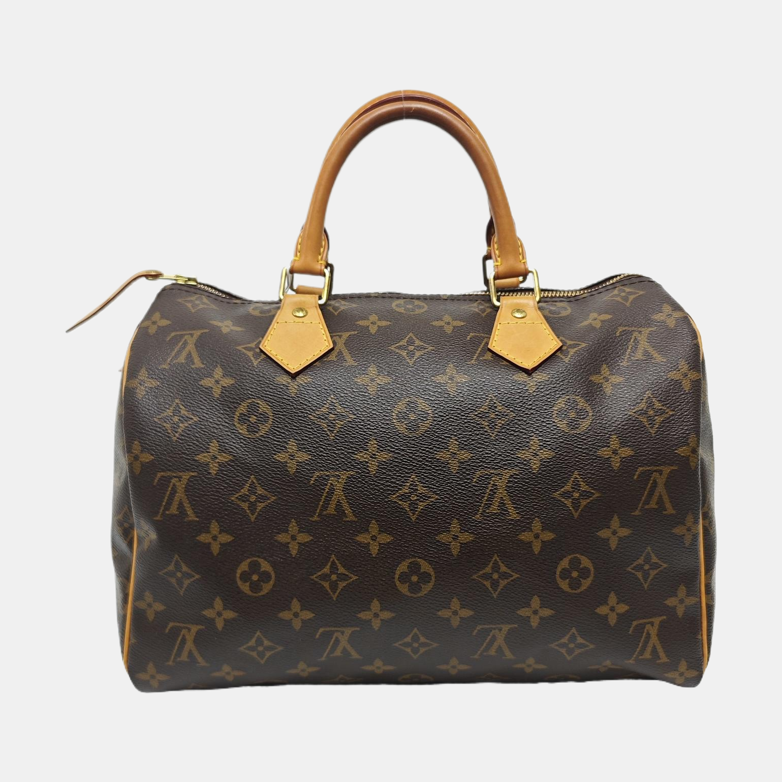 SPEEDY 30 Monogram Coated Canvas Brown