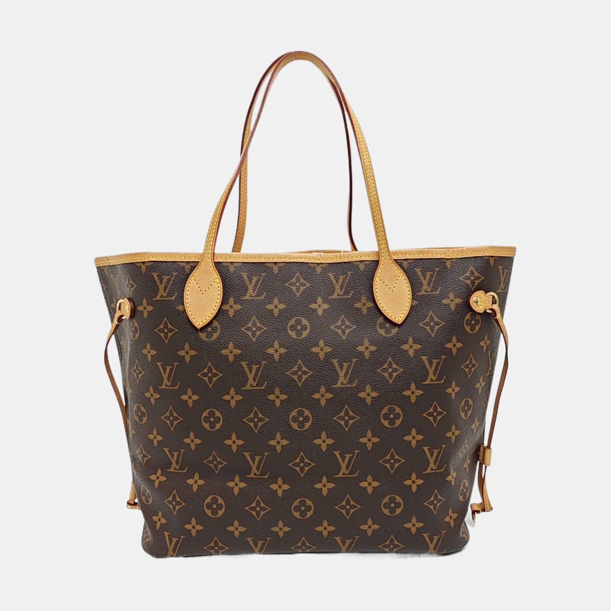 NEVERFULL MM Monogram Coated Canvas Brown