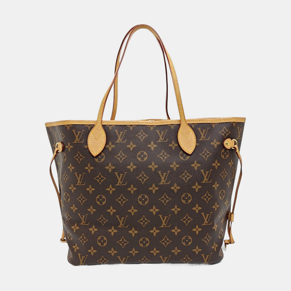 NEVERFULL MM Monogram Coated Canvas Brown