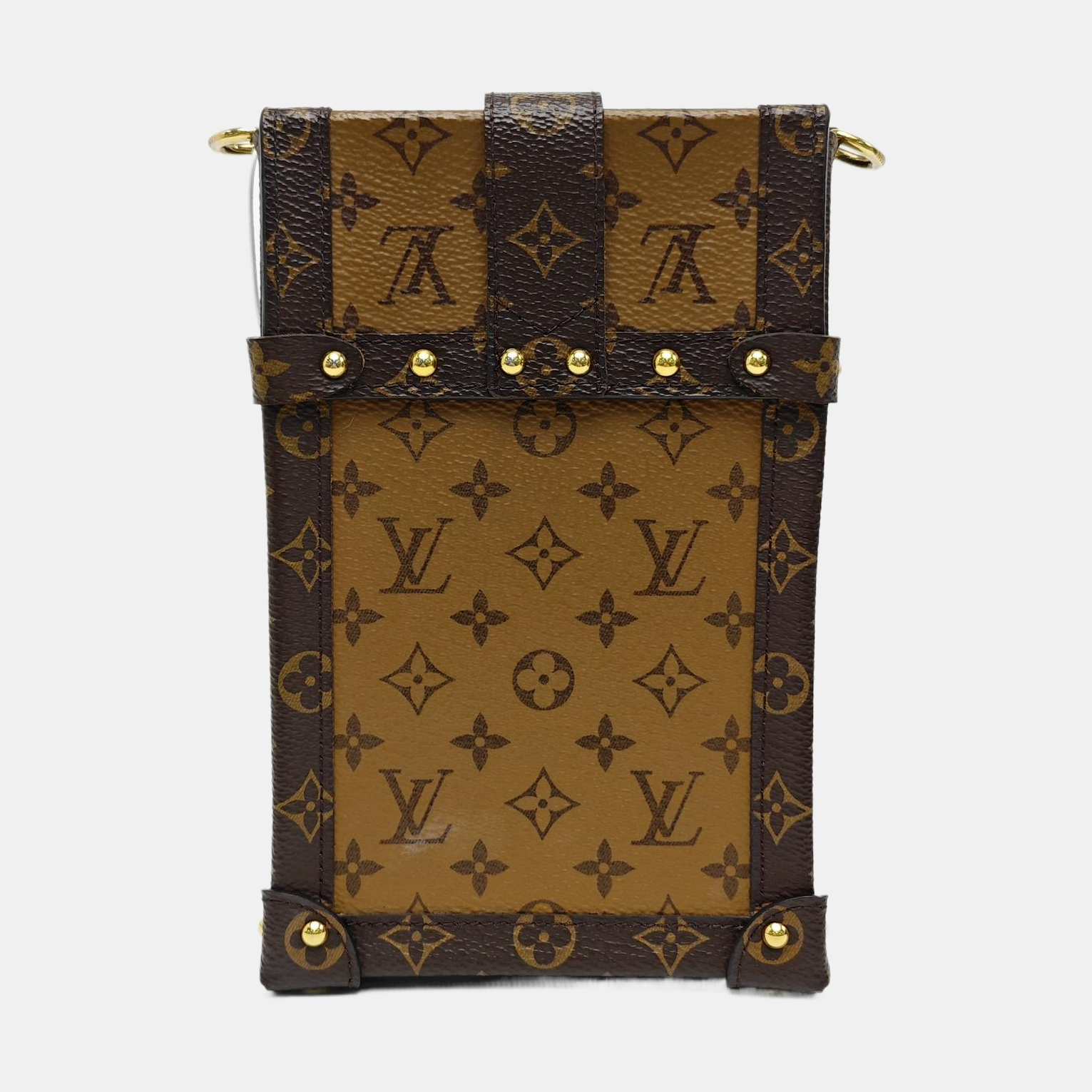 TRUNK Monogram Coated Canvas Brown