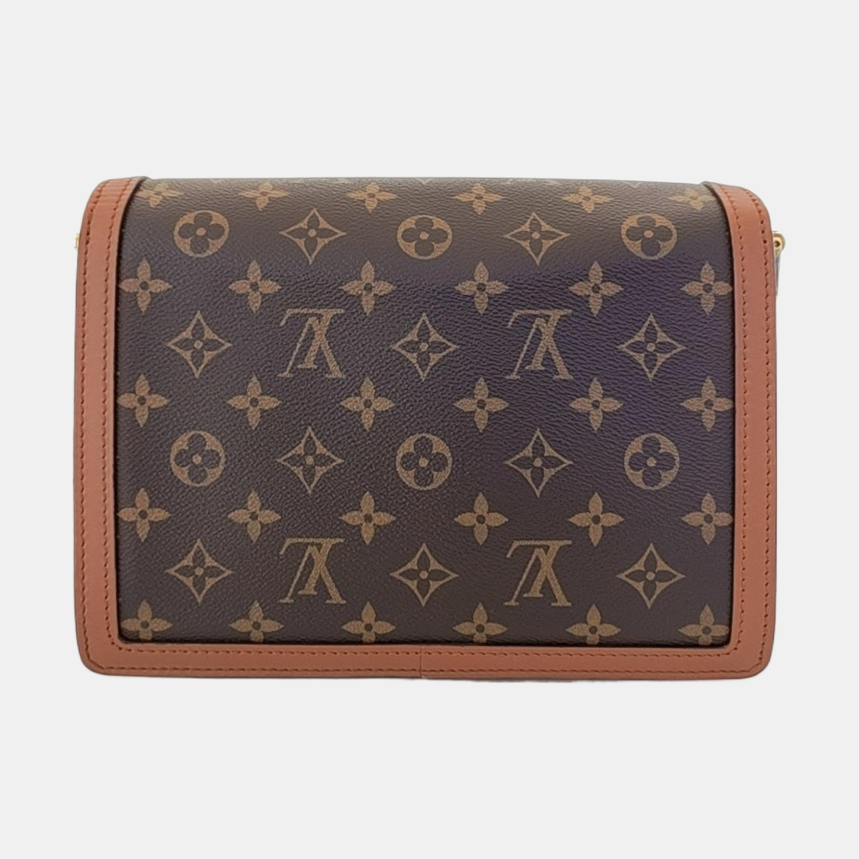 DAUPHINE MM Monogram Coated Canvas Brown