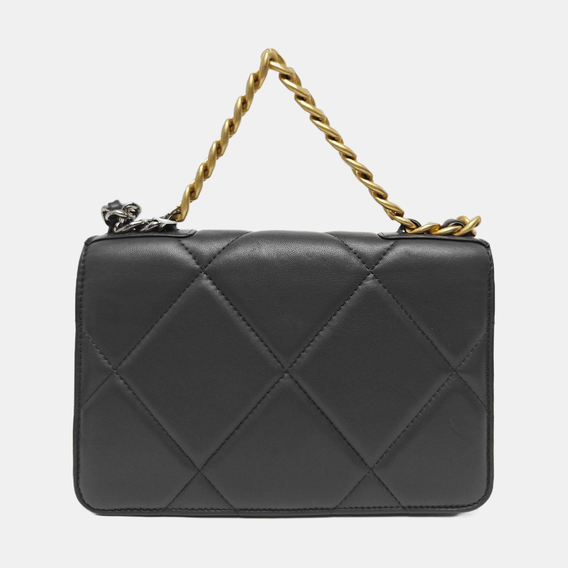 CHANEL 19 WOC Quilted Lambskin Gray