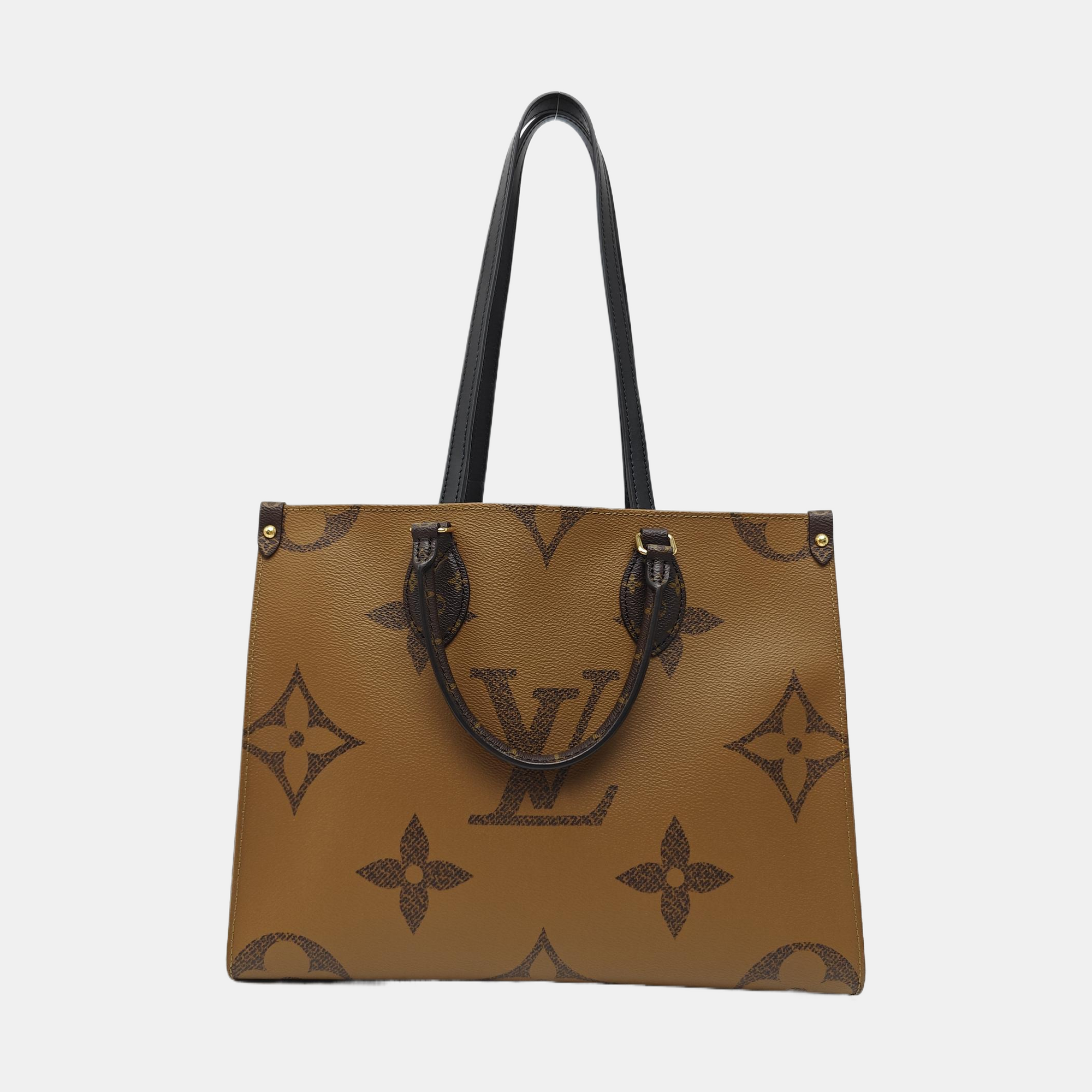 ONTHEGO MM Monogram Coated Canvas Brown