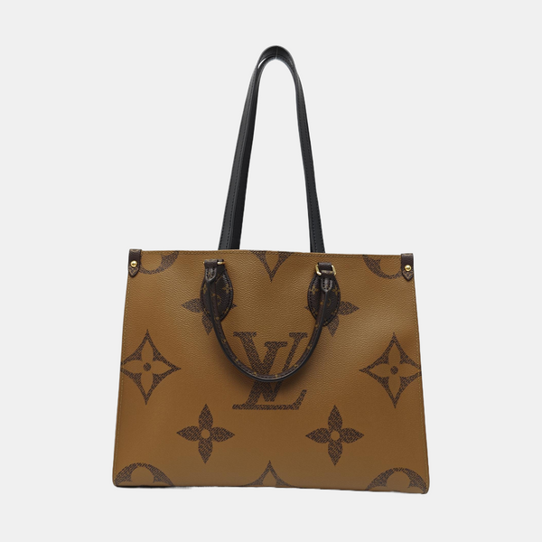 ONTHEGO MM Monogram Coated Canvas Brown