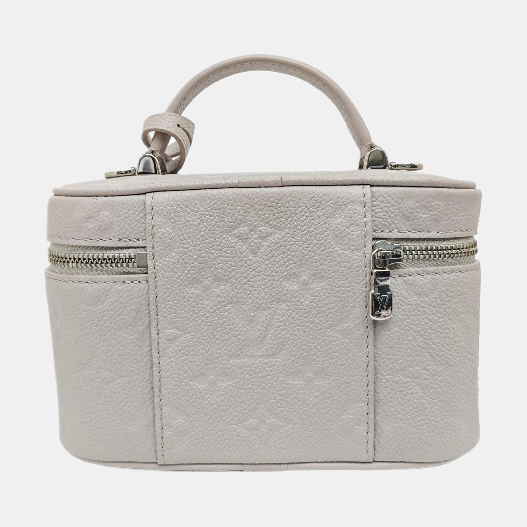 Vanity Chain Pouch Mini Monogram Calfskin Gray