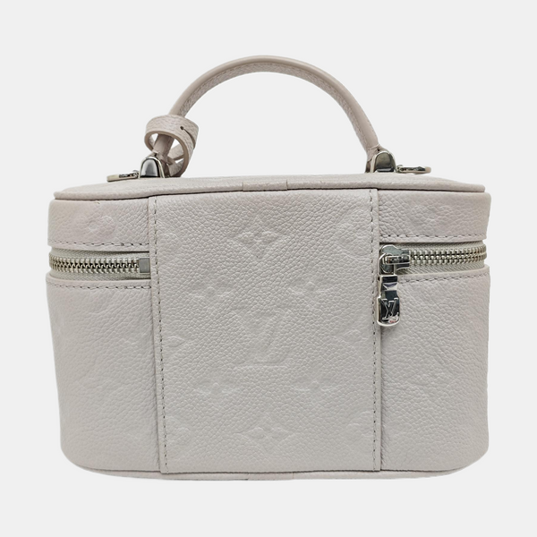 Vanity Chain Pouch Mini Monogram Calfskin Gray