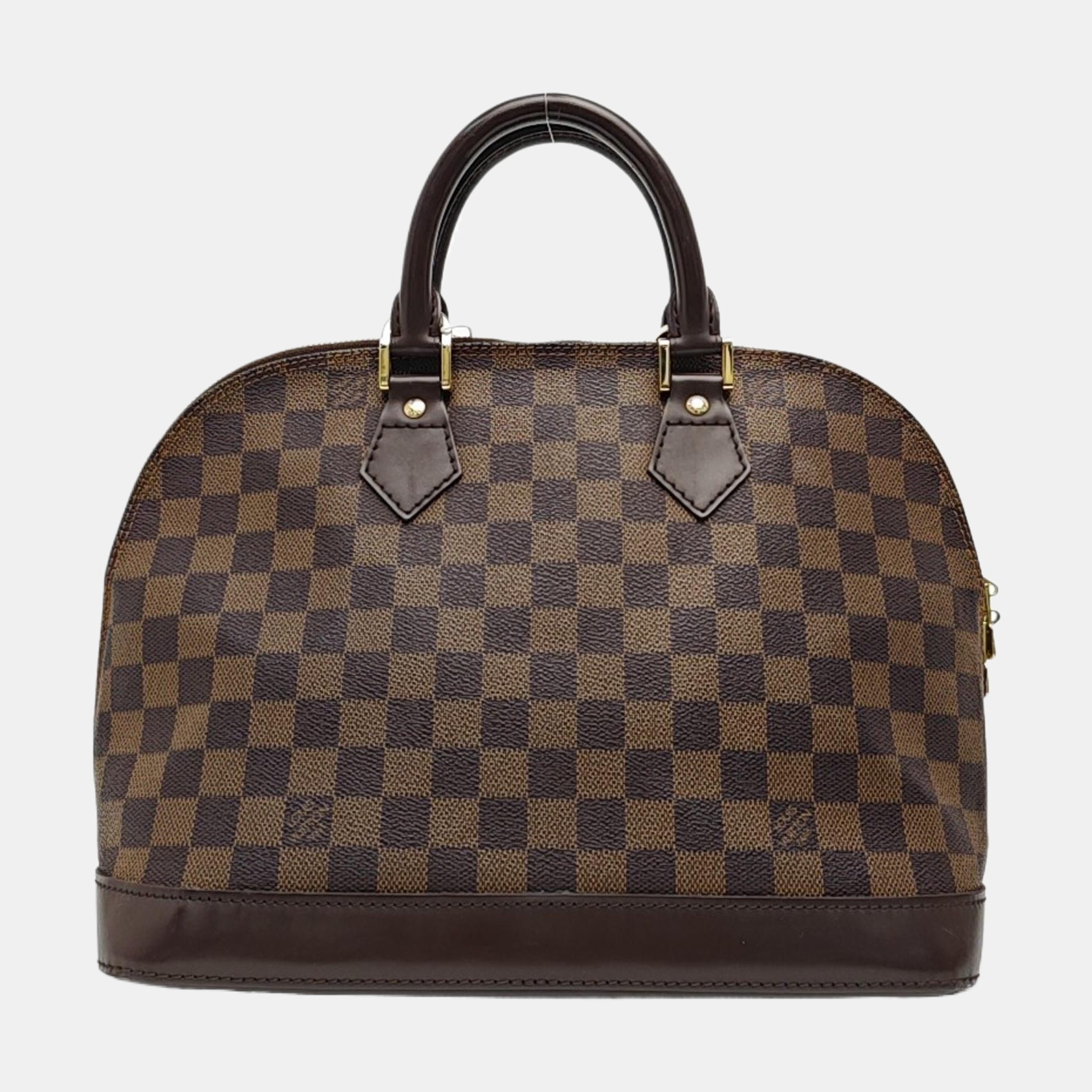 ALMA PM Damier Ebene Coated Canvas Brown