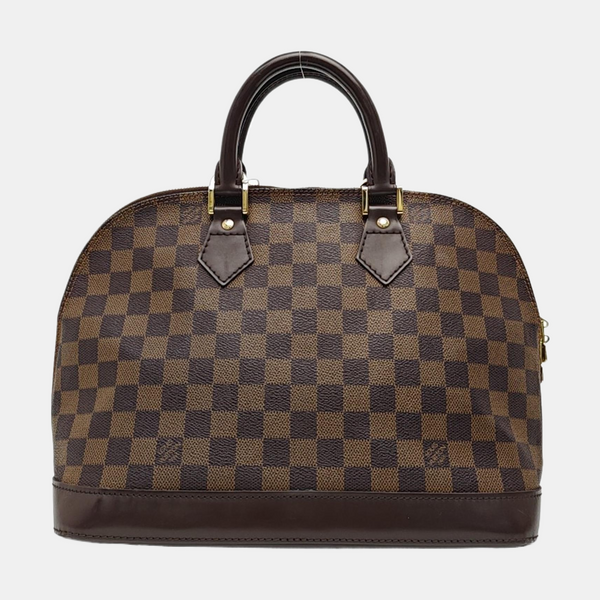 ALMA PM Damier Ebene Coated Canvas Brown
