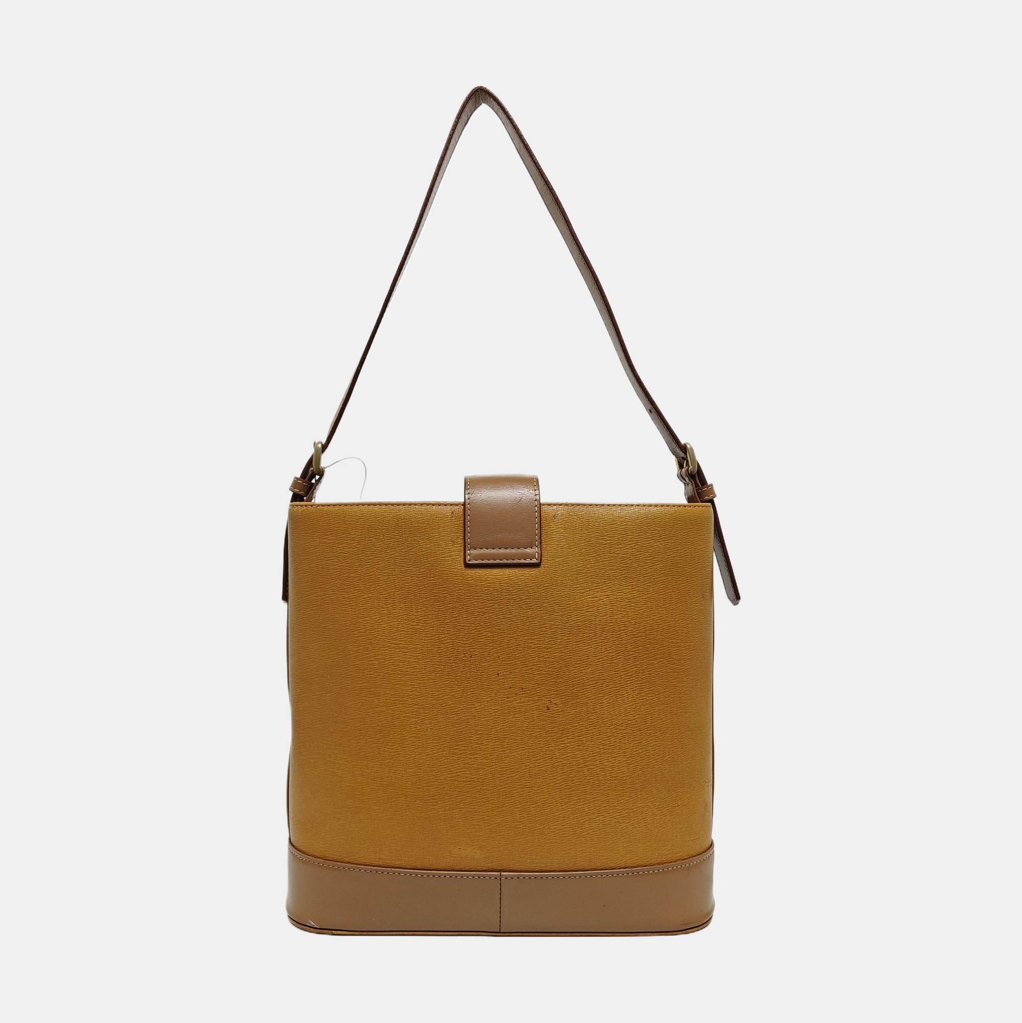 Calfskin Bucket Bag Brown