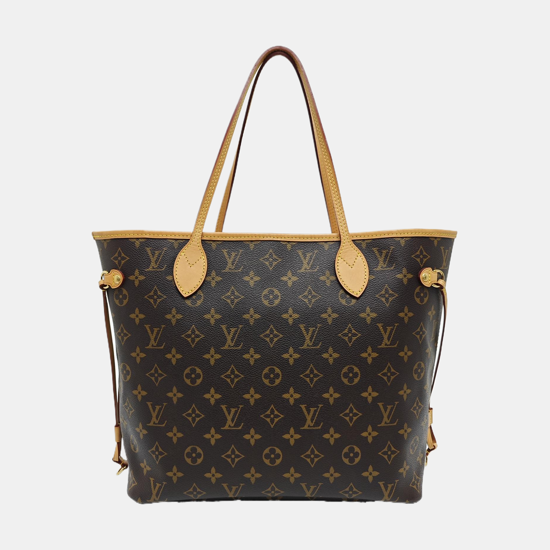 NEVERFULL MM Monogram Coated Canvas Brown