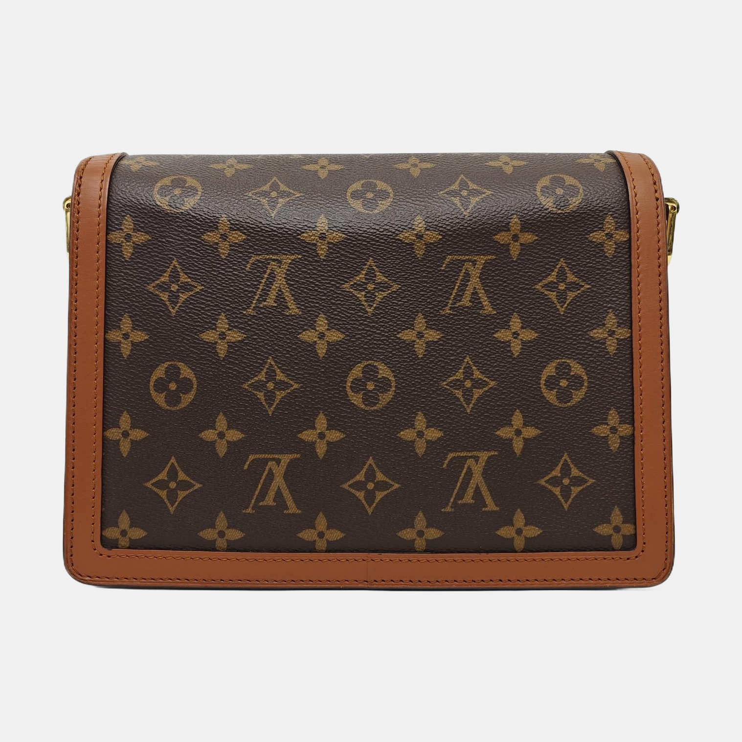 DAUPHINE MM Monogram Coated Canvas Brown