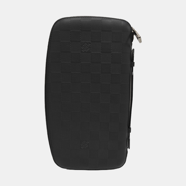 ATOLL Damier Graphite Calfskin Black