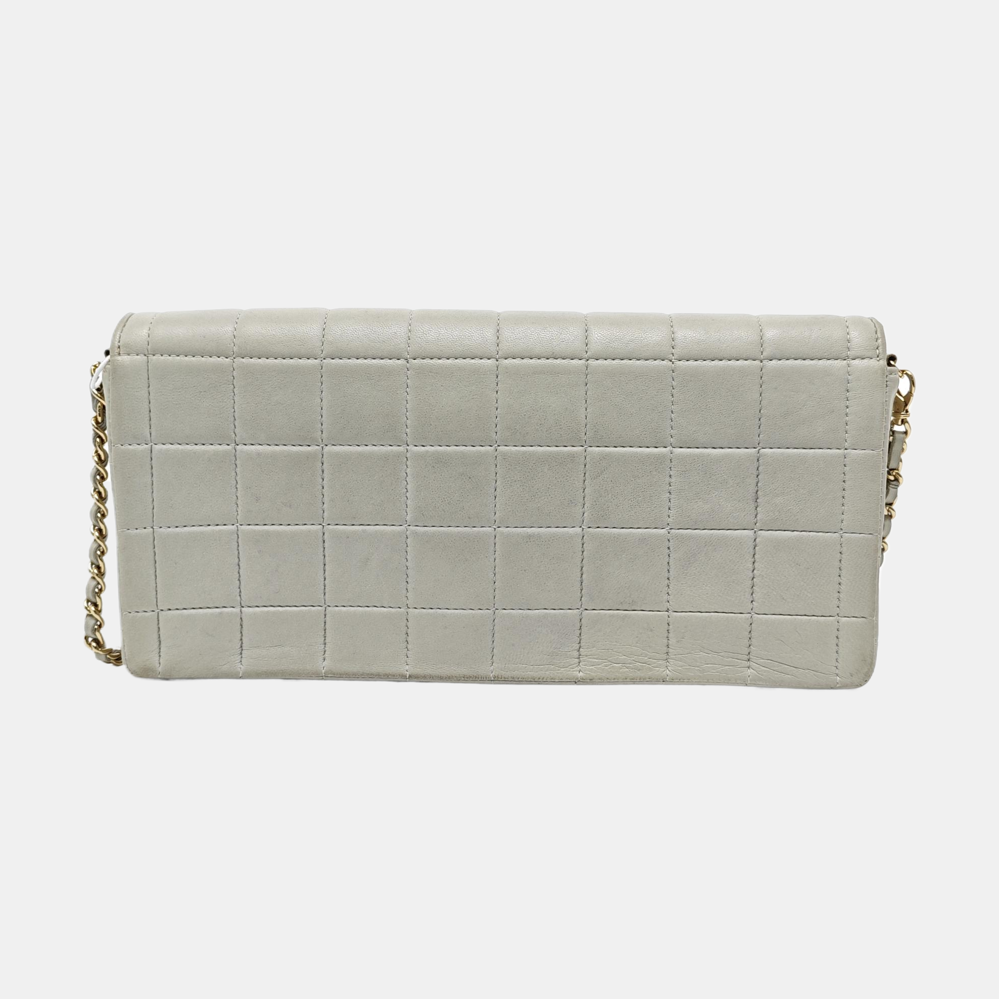 CHOCOLATE BAR Quilted Lambskin Gray